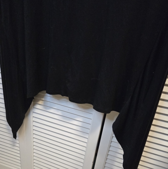 Lane Bryant Black Asymmetrical Hi-Lo Tank Top CONTEMPORARY. GRUNGE. - Picture 6 of 7